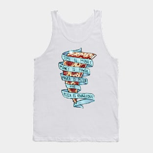 Trust in blue pizza Tank Top